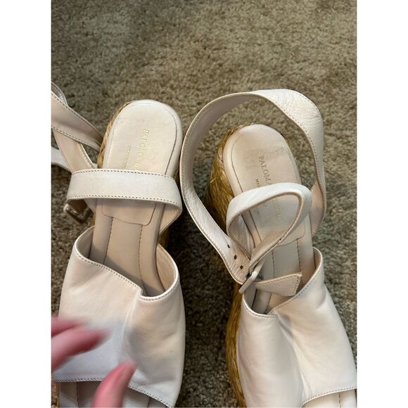 Paloma Barceló Clama Jute-Wedge Sandals Glacial Pink, Sz EU 40 / US 9, MP $374 - Picture 13 of 16